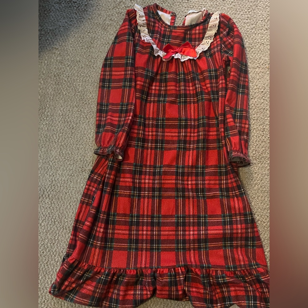 Plaid Red Christmas nightgown